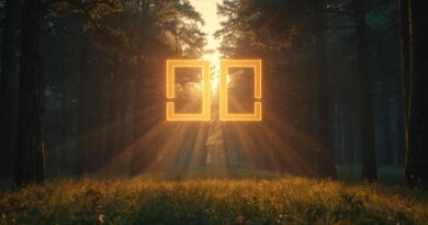 Poieno meaning — sunlit forest clearing representing creativity and transformation