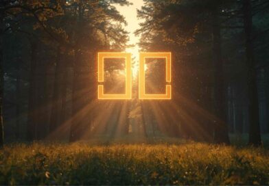 Poieno meaning — sunlit forest clearing representing creativity and transformation