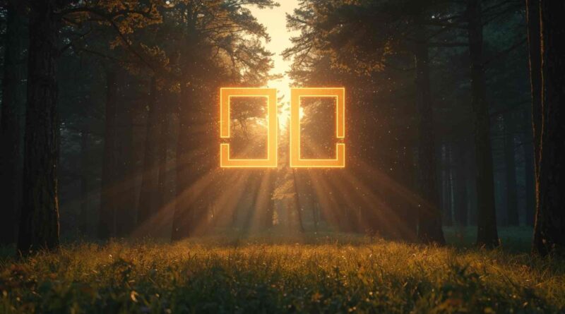 Poieno meaning — sunlit forest clearing representing creativity and transformation