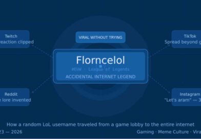 Florncelol League of Legends username tag going viral across Twitch, Reddit, TikTok, and Instagram between 2023 and 2026.